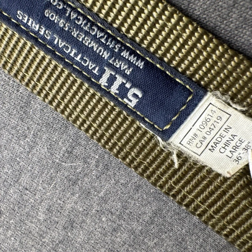 5.11 Tactical Series Trainer Belt 1.5in TDU Green Nylon Large 59409